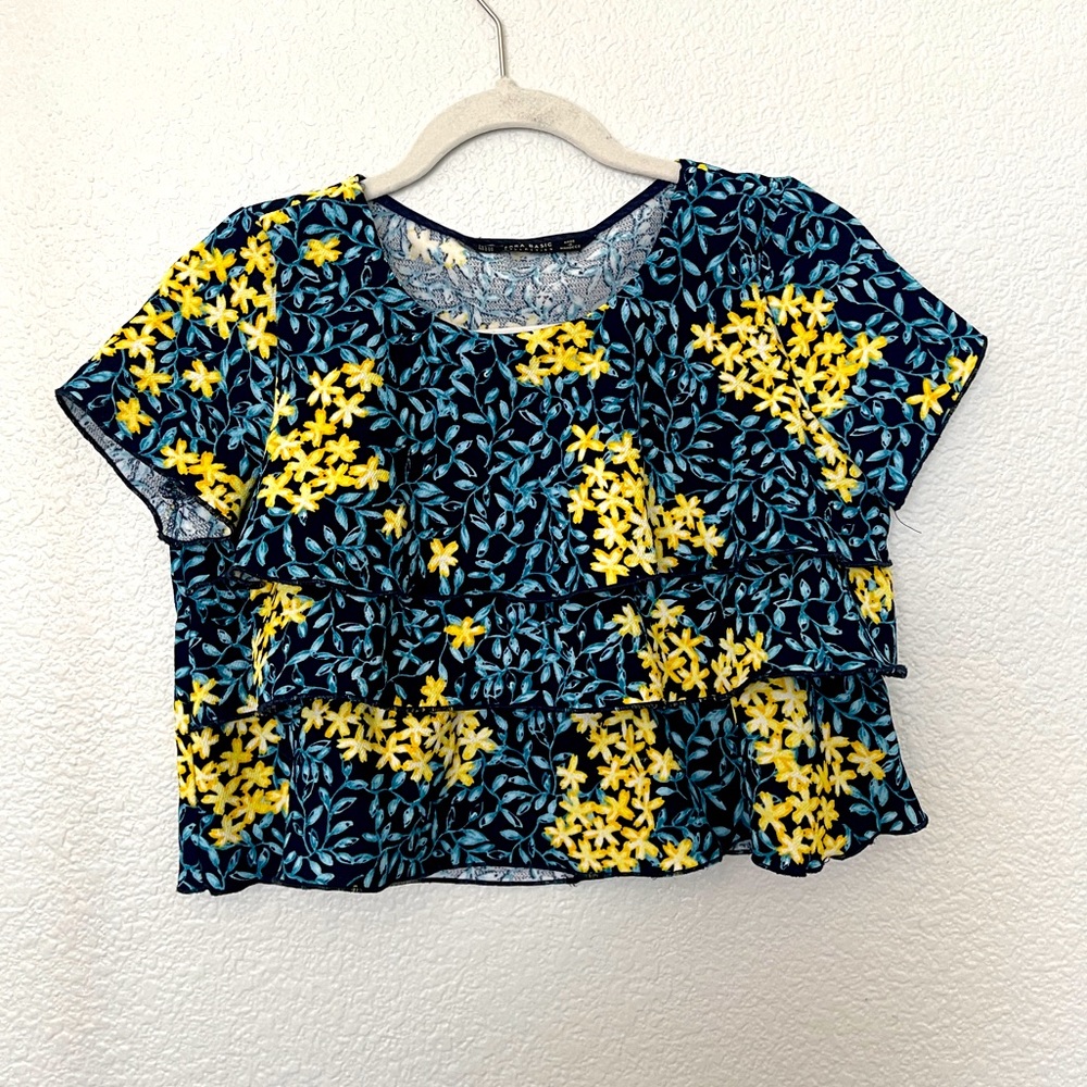 Cute Zara floral prints croptop